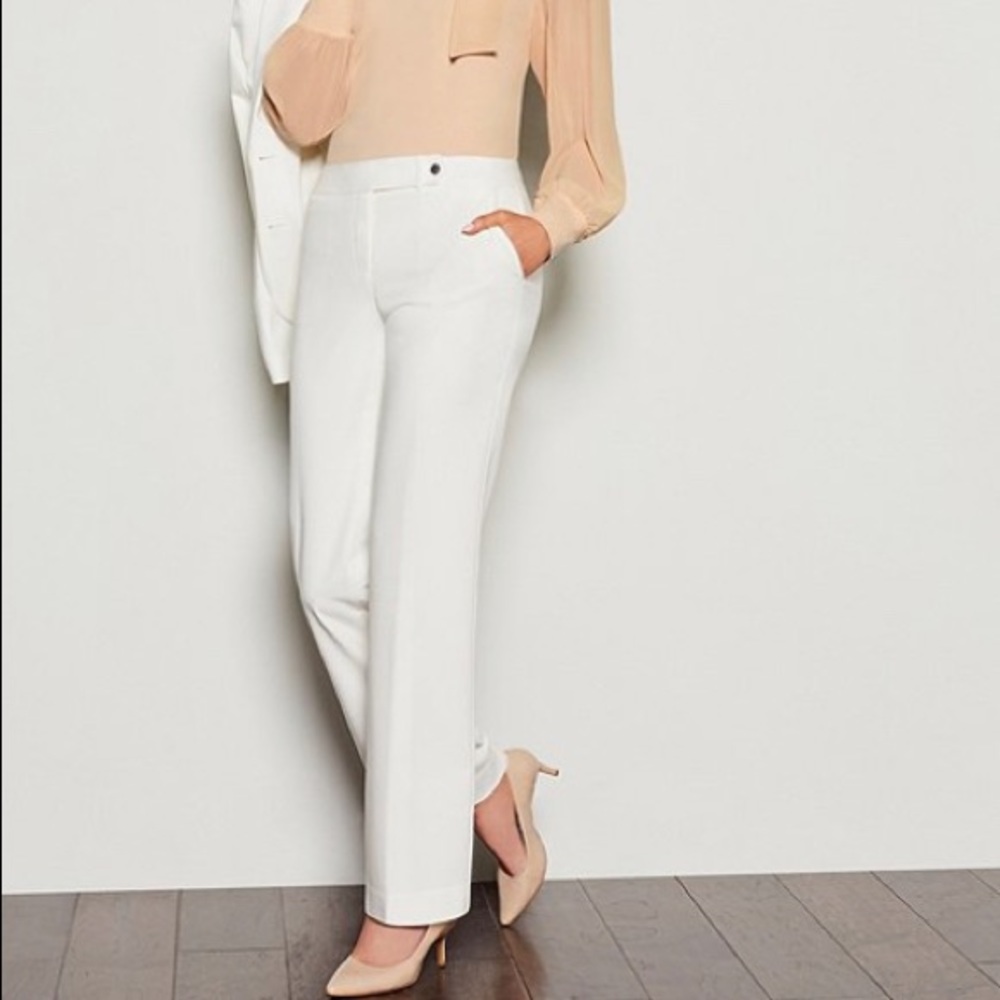 Calvin Klein Classic Fit Straight Leg Luxe Stretch Womens Pants